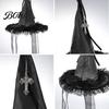 Decorative Spider Pendants Halloween Witch Hat Hanging Decor, Web Ribbon Prop Wizard Party Accents for Party, Dark Costume Accessory Masquerade Themed