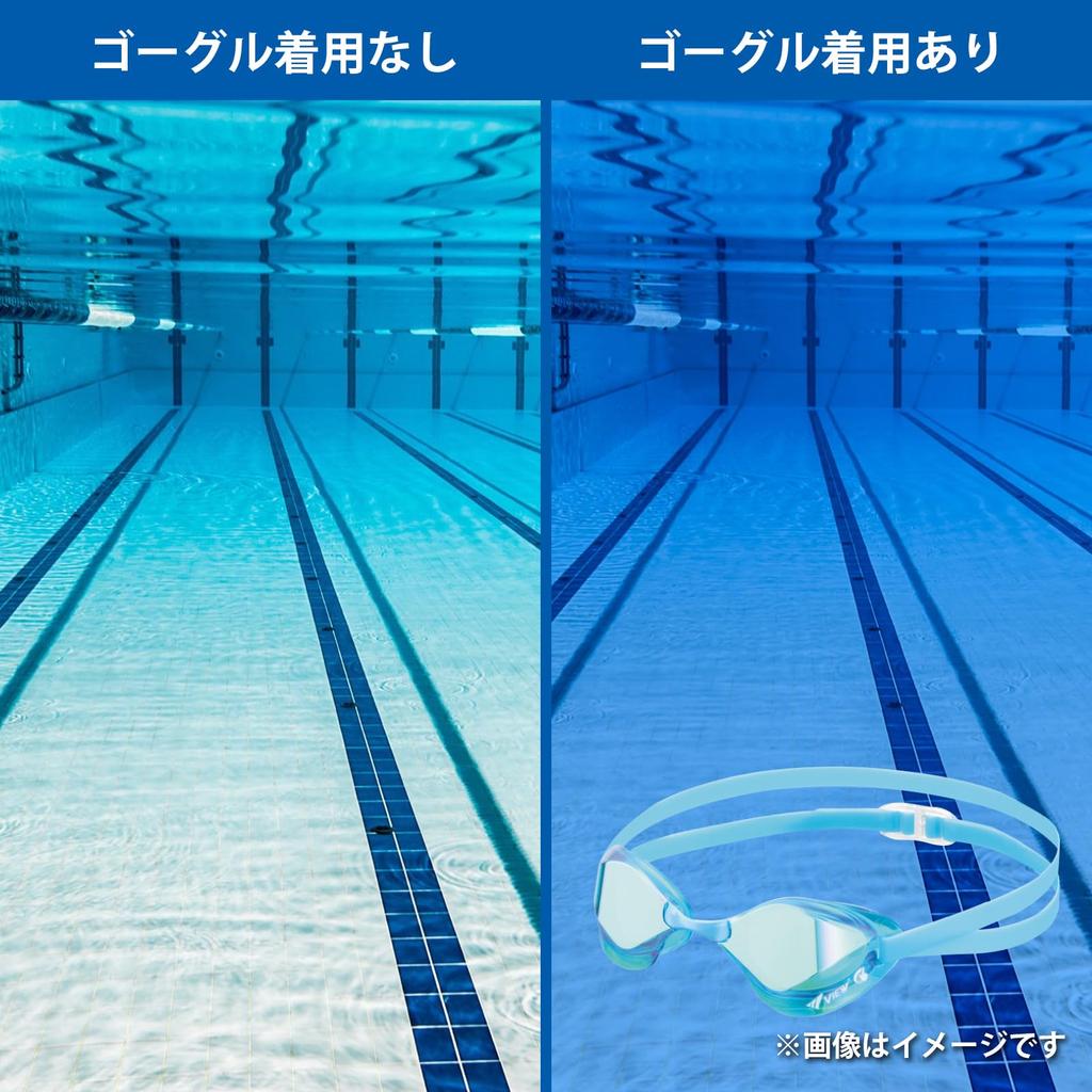 VIEW BladeF Racing Wide Field of View Reduces Low WA Made in Aquamarine x V122SAM AMEM Goggles, Mirrored, Design, Head-Up, Resistance, Approved,