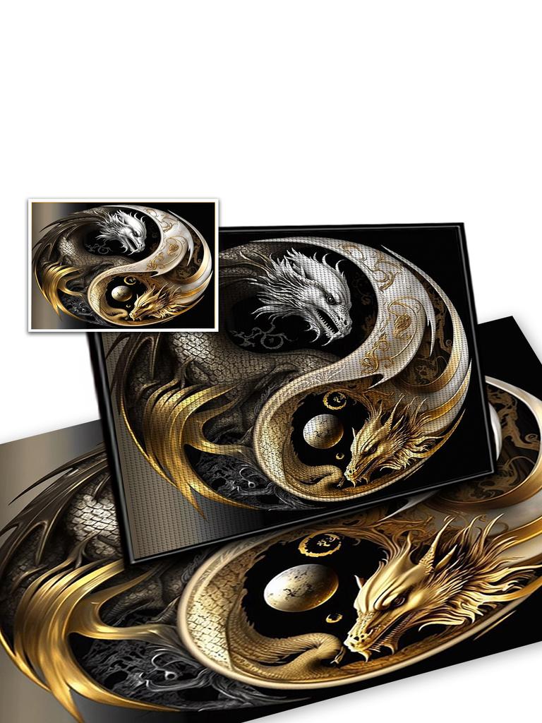 Yin-yang Animal Personality DIY Full Drill Diamond Decorative Painting