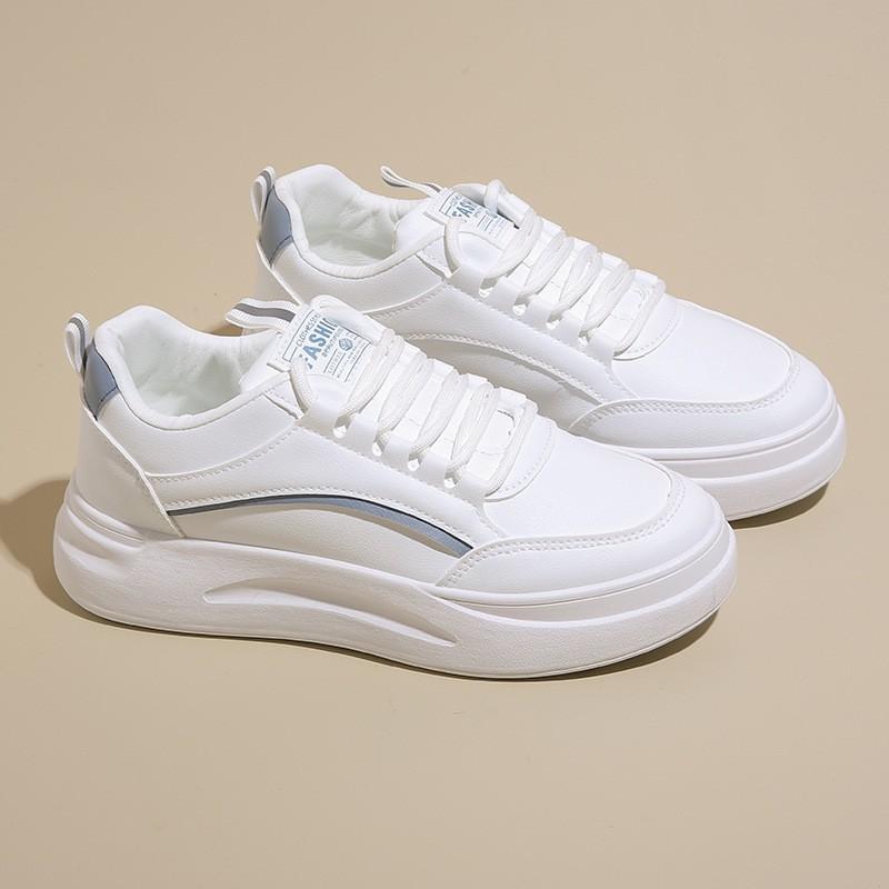 Small White Shoes Women's Fashionable Spring Summer New Breathable Running Skate Platform Sole Casual Non-slip