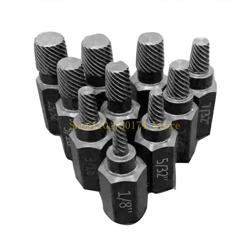 10 Pcs Damaged Screw Extractor Drill Remover Socket Wrench Bolt Remover Tool Top Sale