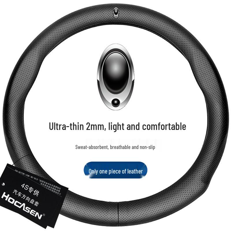 ORA Genuine Leather Steering Wheel Cover - Black Cat, Good Cat GT, White Cat, Lightning Cat, Cherry Cat, iQ Models