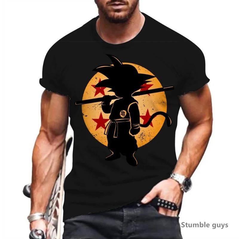 2026 Men's All Match Anime Dragon Ball T-shirt Unisex Goku Vegeta Super Saiyan Kakarot Oversized TshirtShort Sleeve