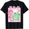 Cute Cottagecore Frog Strawberry Retro 90s Kawaii Aesthetic T-Shirt