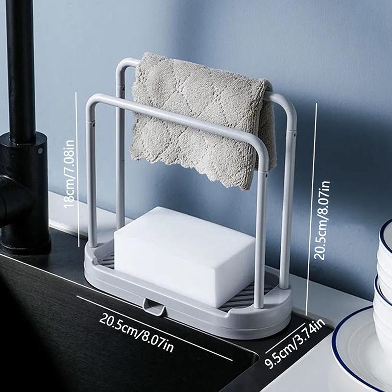 Kitchen Rag Drain Stand Kitchen Accessories Sink Drainage Shelf Sink Drain Storage Basket For Sponge Rag Wire Ball
