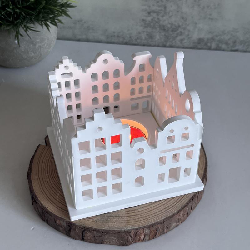 Silicone Candle Holder Mold House Shape Silicone Candle Stand Making Mold Craft Candlestick Molds for Making Epoxy Resin Candles