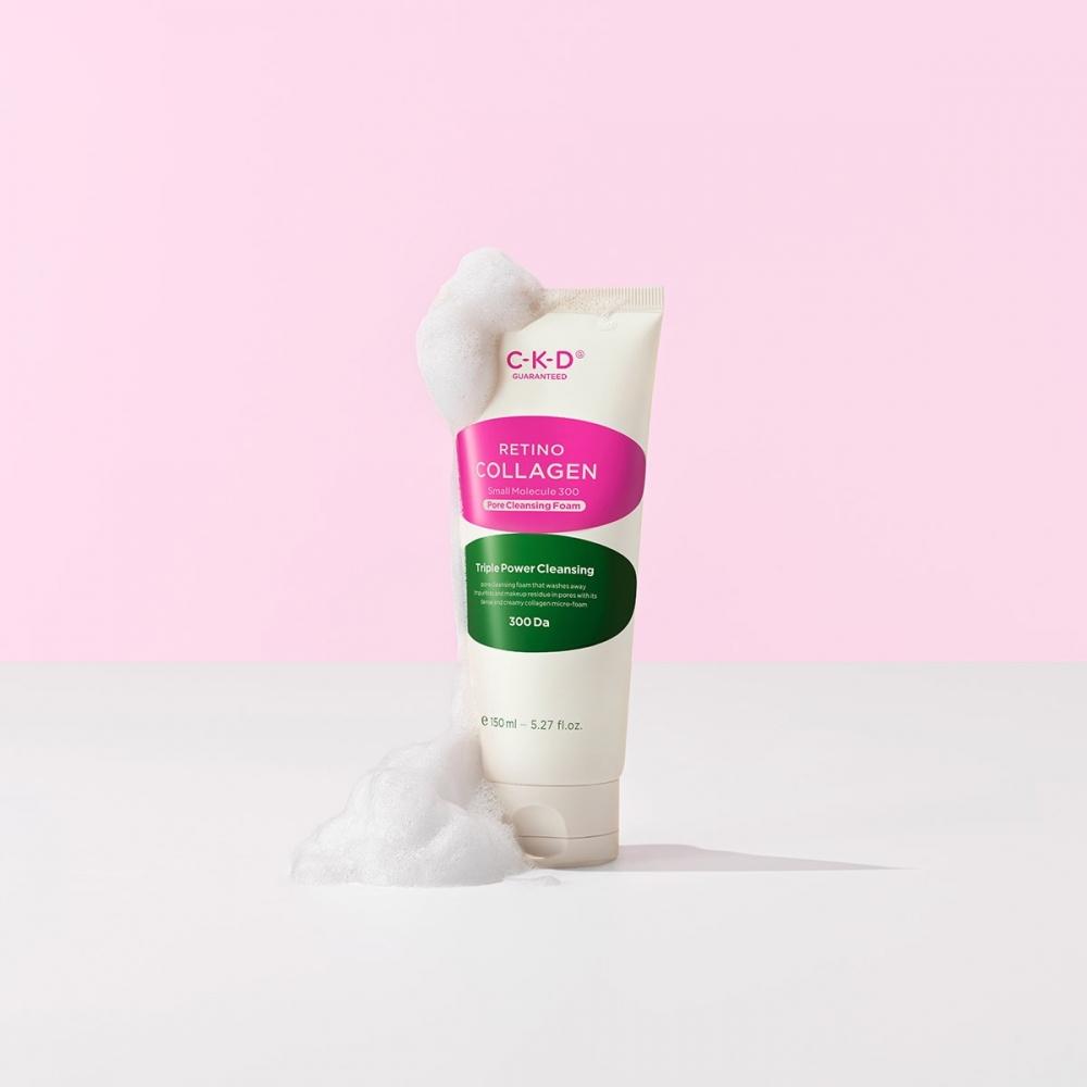 CKD Retino Collagen Low Molecule 3000 Cleansing Foam 150ml X 3