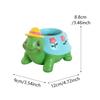 1 cute turtle flowerpot, fun home windowsill animal shaped flowerpot, hand-painted resin handicraft