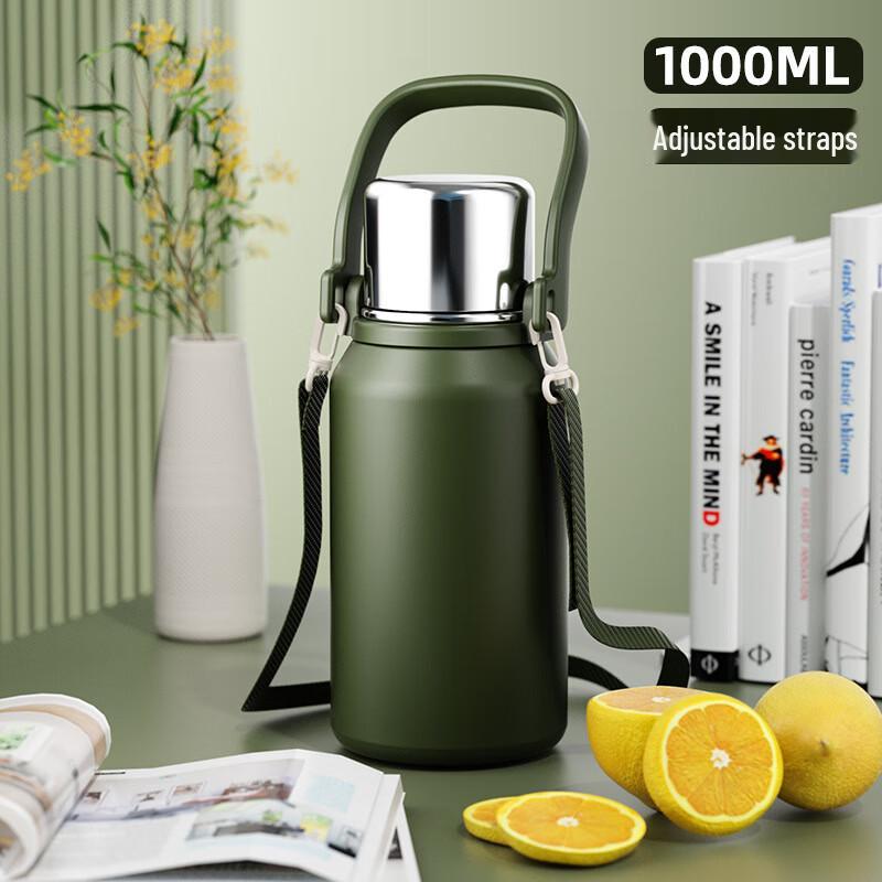 ZISIZ Large Capacity 316 Stainless Steel Insulated Bottle with Tea Filter