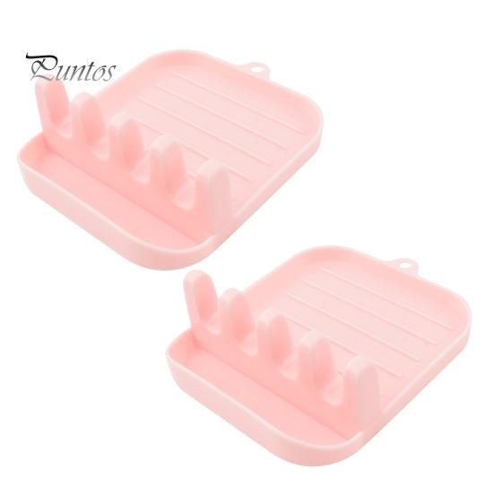 

2 шт. Стійка для кришки для каструль. Легко чиститься. Ложка. рожевий