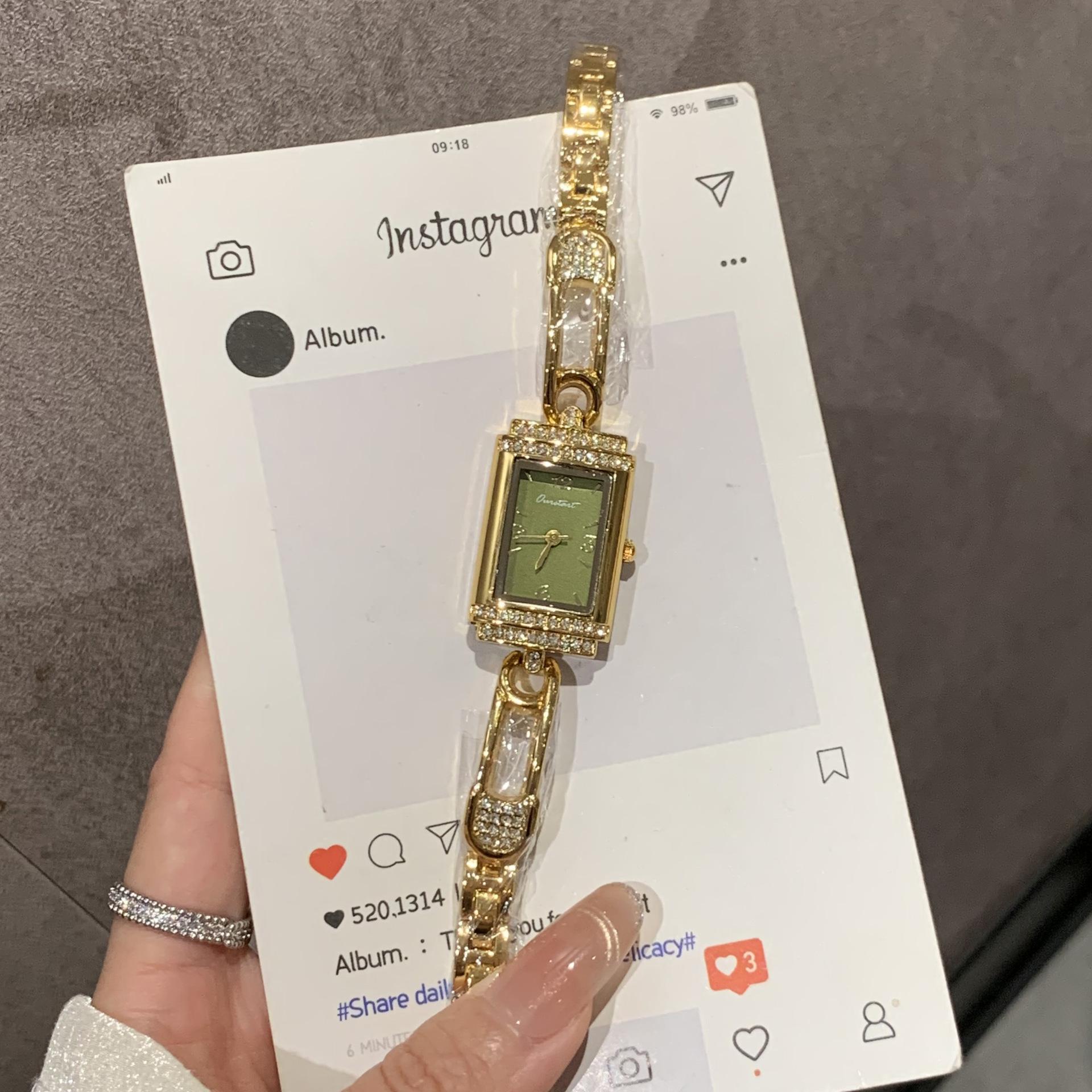 Small Pin Old Money Wind Hand Niche Design Watch Women S Light Luxury Retro High Value Women S Watch