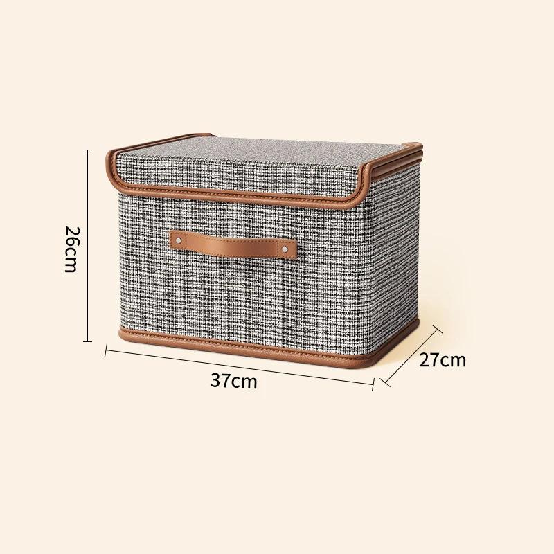 Dustproof Storage Box with Lid Large Capacity Foldable Clothes Storage Box Double Thickness Moisture-proof Storage Box