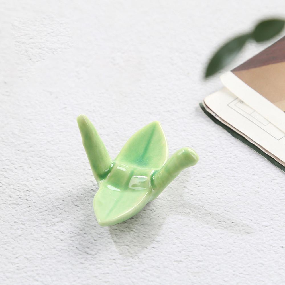 1pcs Desktop Decor Ornament Chopstick Holder Paper Crane Shape Chopsticks Pillow  Desktop