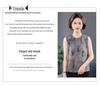 2026 Summer French Retro Loose Casual Imitation Silk Printed Sleeveless Vest for Middle-aged and Elderly Women