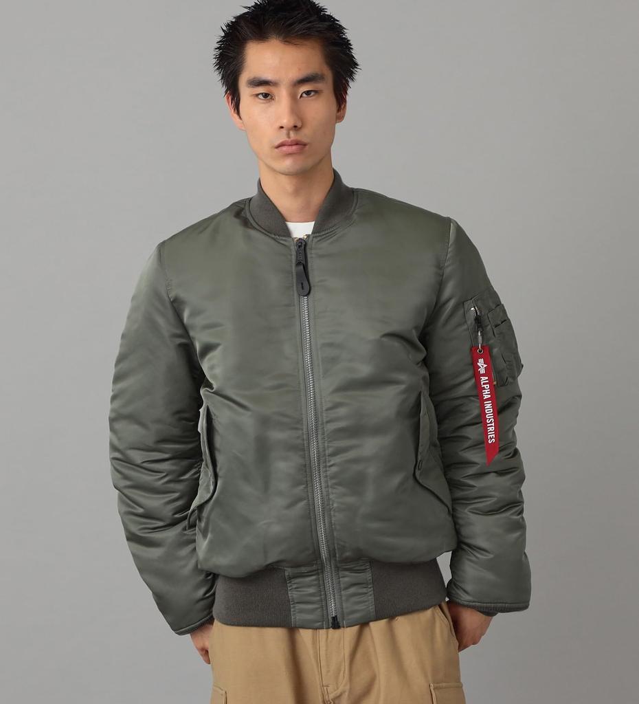 Alpha Industries Tight Men's MA-1 Jacket, 20004, V.GRAY