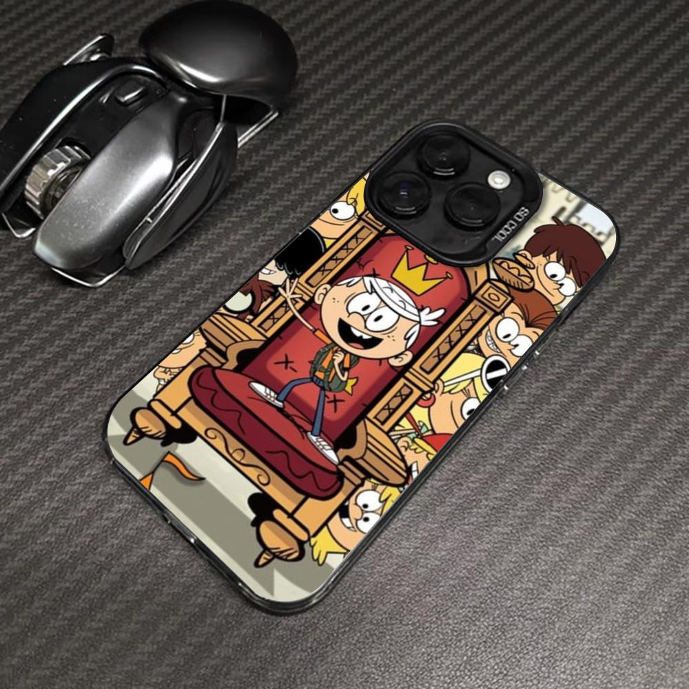Loud House Movie Lincoln Loud Phone Case Black IMD Colorful Silver Suitable Case for iPhone 17 16 E 15 14 13 12 11 Pro Max