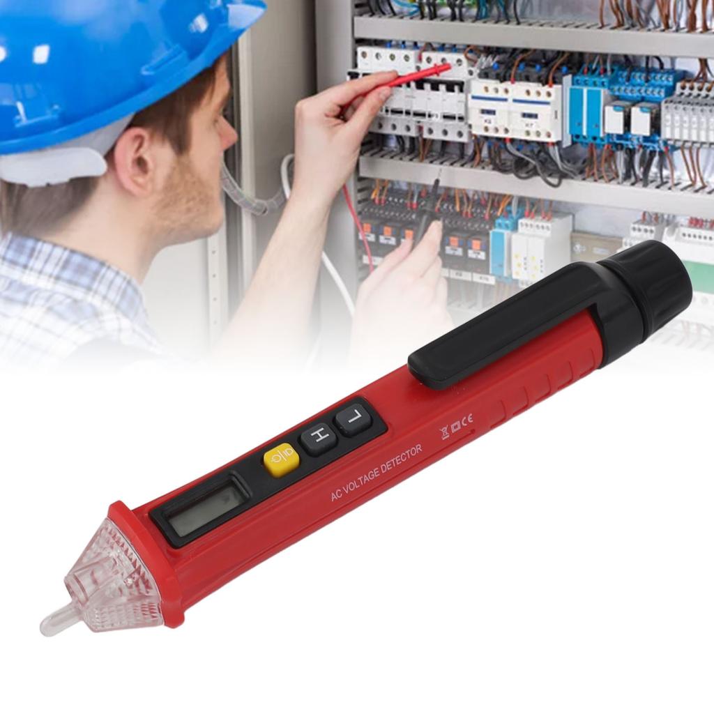 Electric Tester Pen Plastic Digital Display 12 to 1000V Non Contact Voltage Tester Electrical Tester Non Contact Voltage Tester