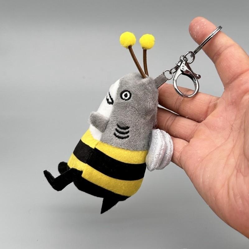 

Забавный кулон в виде акулы, семьи, акулы, пчелы, креативная акула, вилка, брелок с резьбой в виде акулы, плюшевая кукла, подвеска на рюкзак