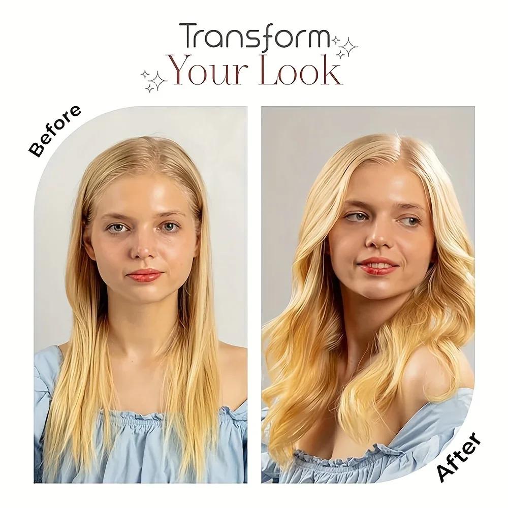 4pcs/1set, Heatless Curling Iron Set for Women,Manual Hair Styler for Normal Hair Type Suitable as a Valentine's Day gift,