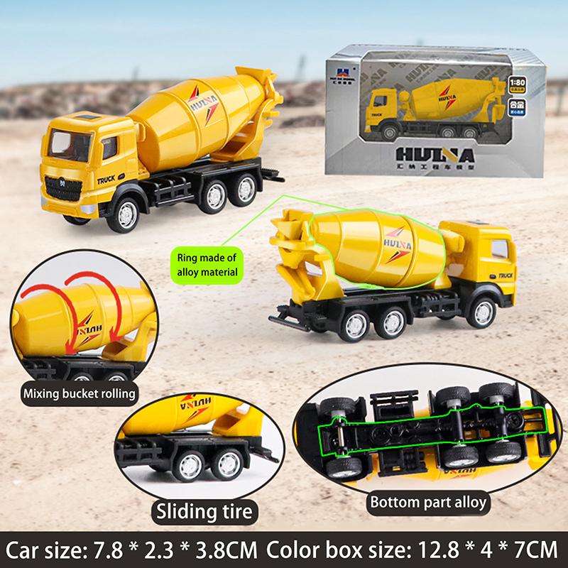 Alloy Engineering Car Model Excavator Dumper Dump Truck Loader Bulldozer Tractor Collection Toys For Kids Gifts