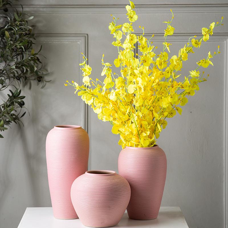 Nordic Ceramic Hydroponic Vase for Home Decor - Living Room Flower Arrangement and Dining Table Ornament