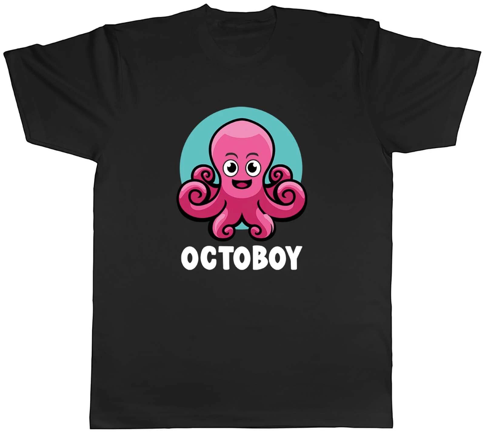 Octopus Lover Mens T-Shirt Octoboy Tentacles Ocean Sea Tee Gift XL
