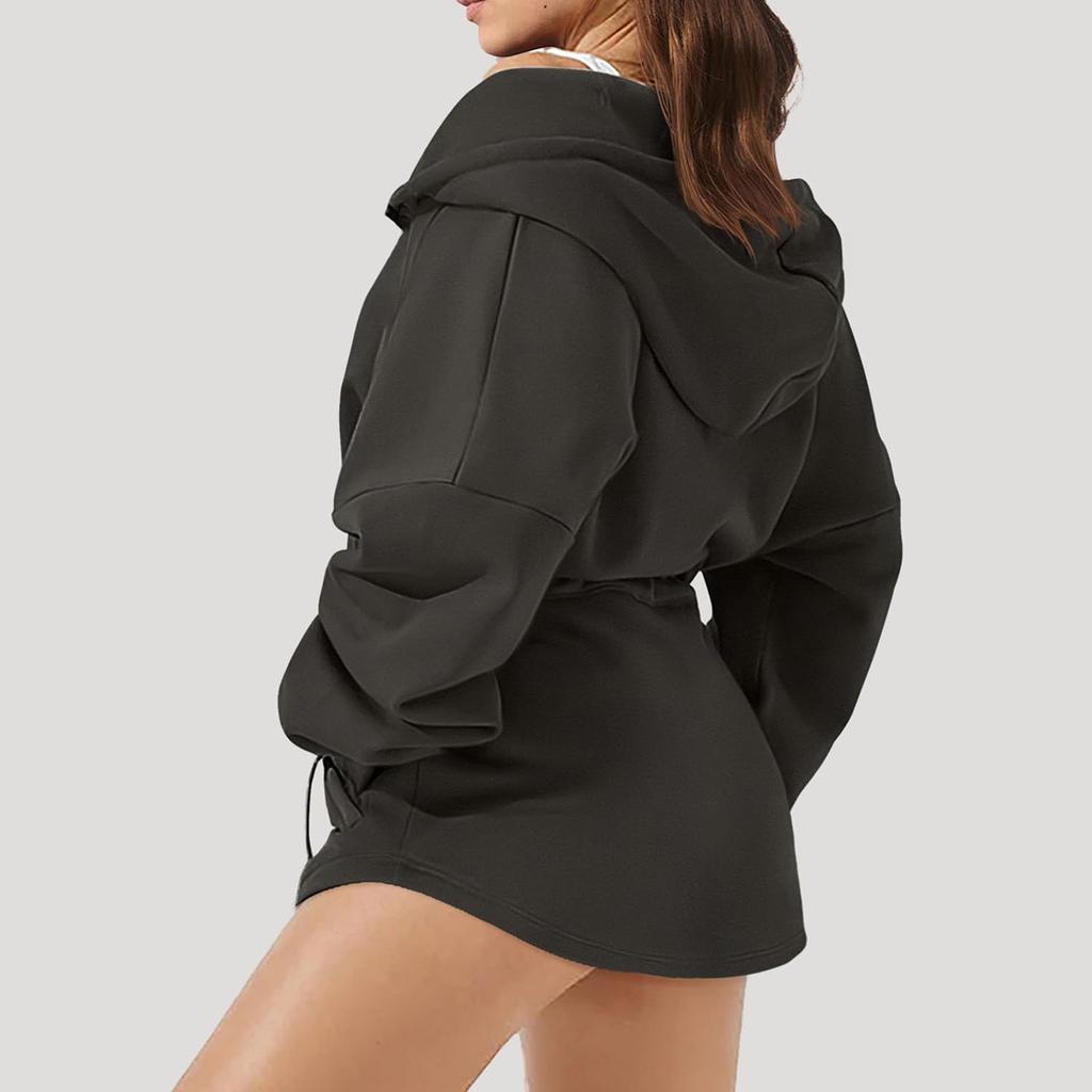 Womens Oversized Hoodies Zip Up Sweatshirts Long Sleeve Sweaters Pullover