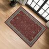 Retro Entrance Rug Ethnic Style Doormat Farmhouse Non-Slip Floor Mat Absorbent Living Room Rug for Entryway Kitchen Bathroom