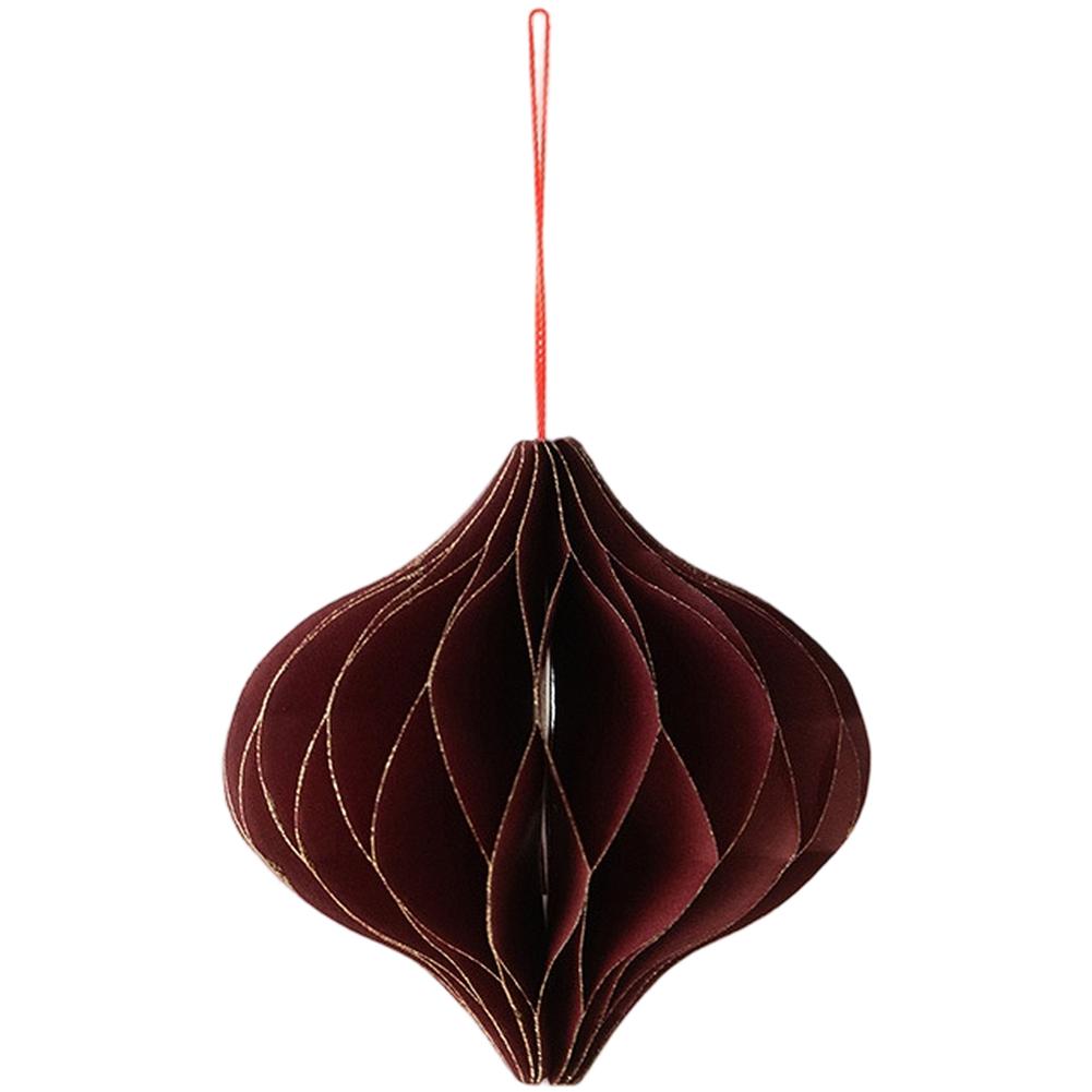 

Tree Ornament Set Holiday Hanging Decor Cream White Hanging Paper Ornaments For Christmas Cheerful Holiday Appeal