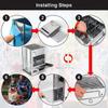 Portable Stainless Steel Wood Stove Outdoor Mini Folding Oven Charcoal Stove for Outdoor Camping Picnic Heating BBQ Grill