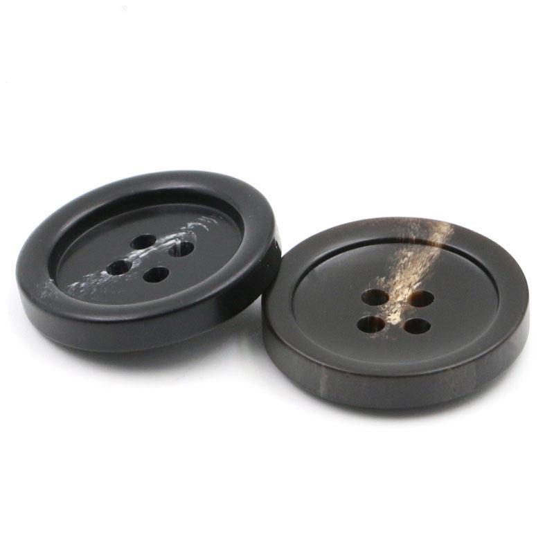 Nasturi din rășină cu model negru, pentru haine, nasturi versatili pentru costum, nasturi rotunzi pentru haine de lână pentru bărbați și femei