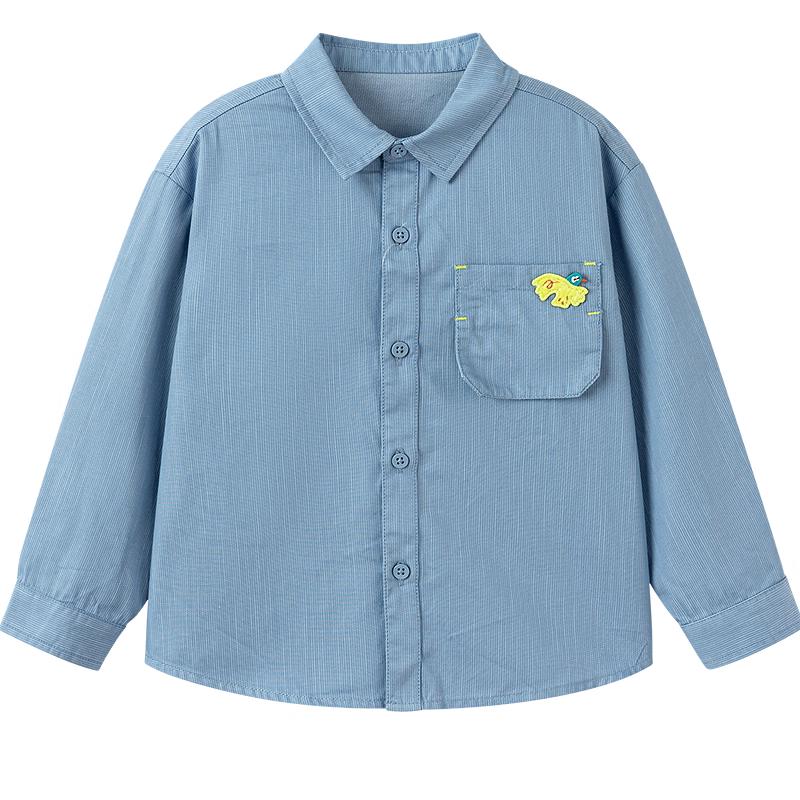 Balabala Boy s Pure Cotton Long-Sleeve Shirt 120