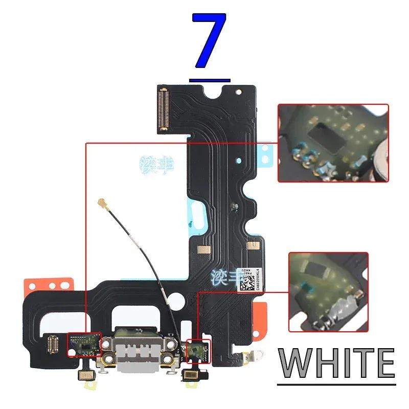 USB Port Charger Dock Connector Mic Cable for IPhone X Xr Xs Max 7 8 Plus Dock Charging Flex Module