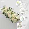 Uflower 50/100cm Artificial Rose Peony Flower Row Wedding Backdrop Arch Decor Party Stage Table Centerpiece Floral Arrangement