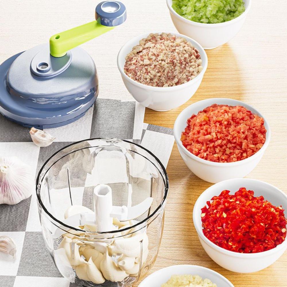Efficient Manual Vegetable Chopper Labor-saving Garlic Crusher Household Onion Cutter Canteen