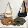 HOCODO Borsa a Tracolla Multi Tasche Grande Capacità Borsa a Spalla da Ragazza Colore Solido Borsa da Donna Moda Tela Borsa a Tracolla Scolastica