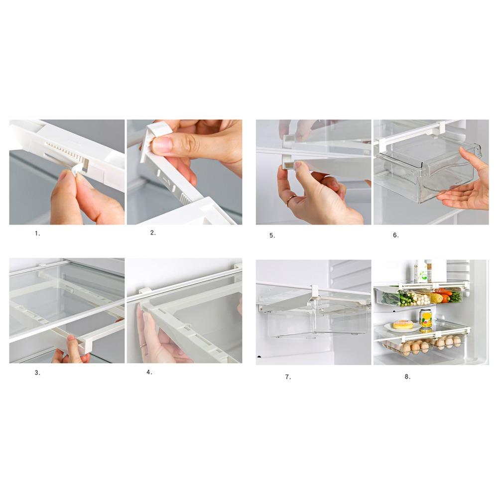 Pull Out Design Refrigerator Drawer Organizer Refrigerator Storage Container Food Storage
