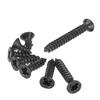 800pcs Black Carbon Steel Self Tapping Screws Cross Head Flat Head M2 Screws Countersunk 800pcs Set Countersunk Flat Head Screws
