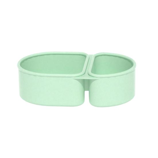 Silicone Microwave Lunch Box with Divided Compartments Foldable Bento Box for Office Travel Food-Grade Leak-Proof BPA-Free Meal Prep Container