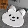 Suction Cup Foot Rugged Back Anti Slip Bathroom Shower Cleaner Rabbit Mat Scrubber Circular Massage