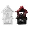 Food Safe Heat Resistant Silicone Craft Mould Create Hollow House Candle Holders Halloween Decoration