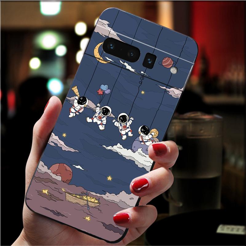 Phone Case for Google Pixel 10 9 Pro XL 9A 8 7 6 Pro Pixel 8A 7A 6A Pixel 8 7 6 5 Astronaut Art Case