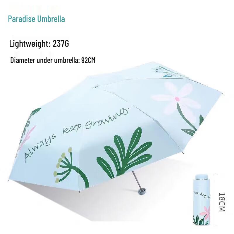 Heaven Ultralight UV Protection 5-Fold Pocket Umbrella