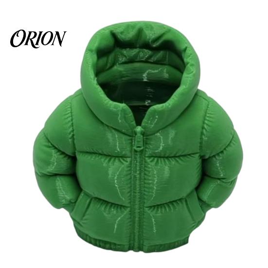 Smooth Surface Pen Holder 3D Printed Down Jacket Holder, Funny Puffer Pencil Creative Desk Organizer Mini for Office Supplies, Cute Stationery
