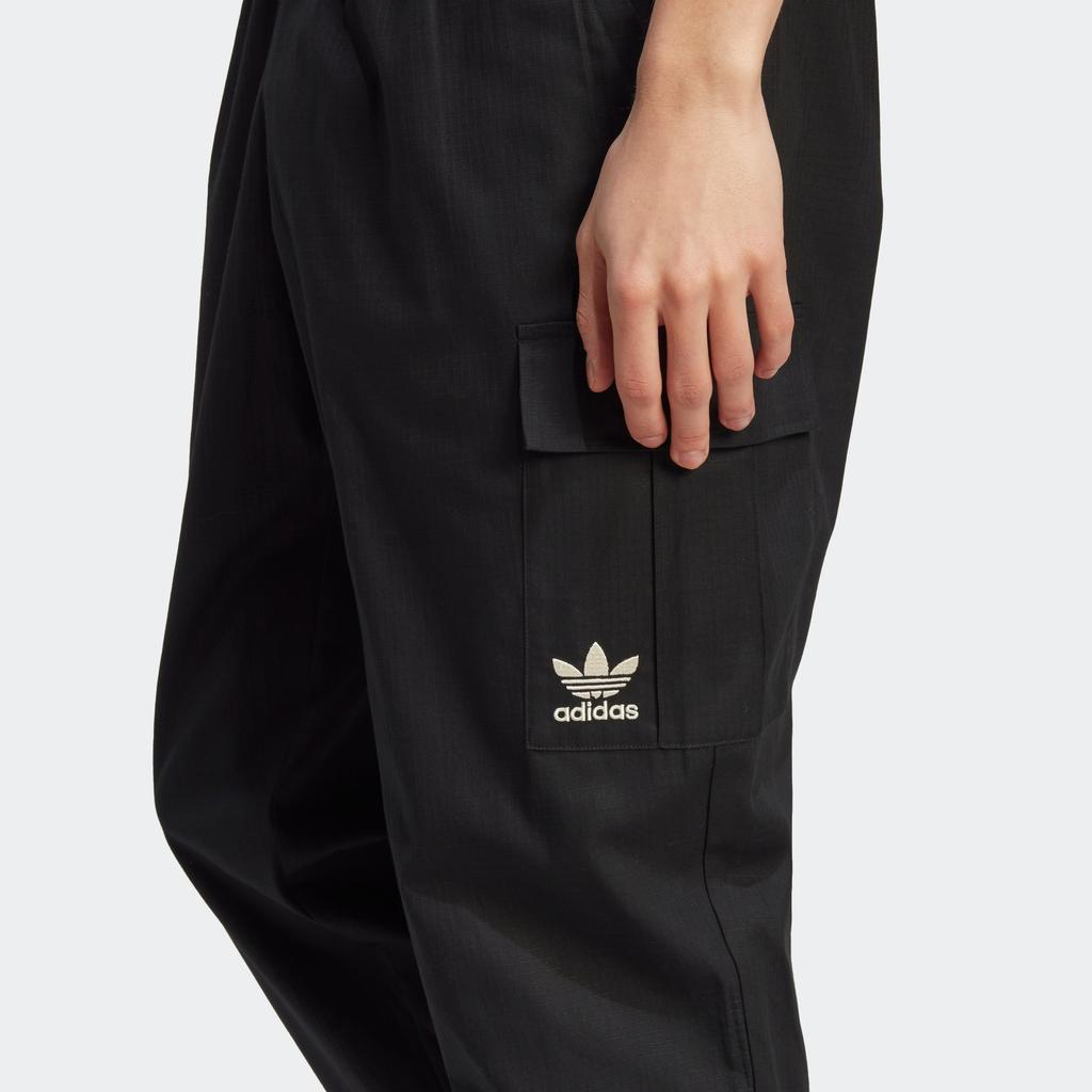 Adidas Originals Trefoil Cargo Pants Men Bottoms Black IT8175