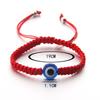 12pcs/set Blue Eye Charms Bracelet for Women Men Adjustable Red Rope Braid Chain String Bracelet Fashion Zircon