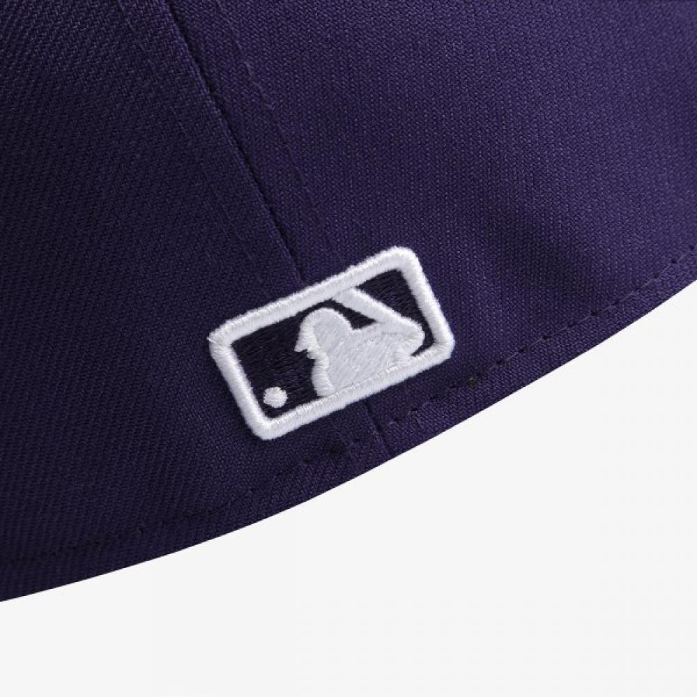 New Era Dodgers Mlb Základní přiléhavá čepice Fialová 15131699