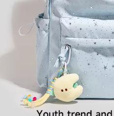 Schoolbag High Value Star Backpack Female College Students Ins Wind Travel Backpack Middle School Student Schoolbag Junior High School Girls Backpack