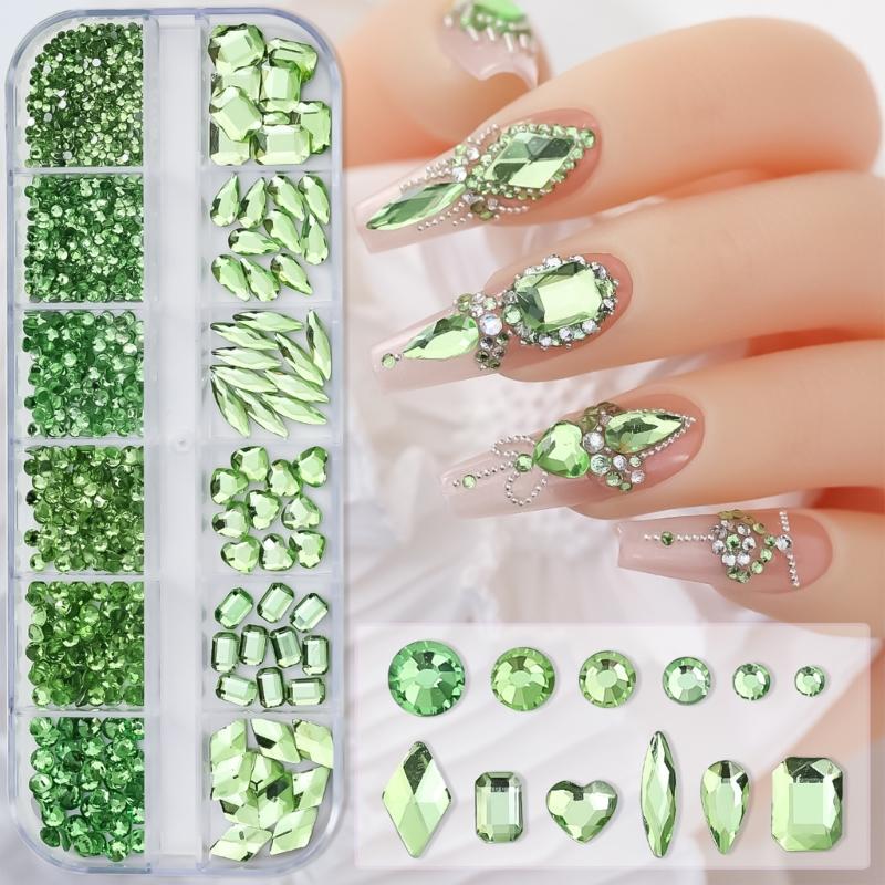 Nail Charms Multi Shapes Nail Rhinestones Charms Nail Gems Nail Art Decorations