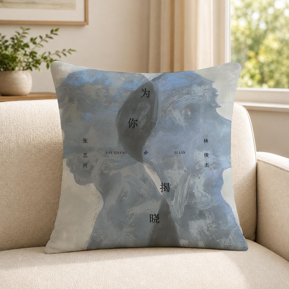 Singer JJJ LLin Cushion Cover Soft Short Plush SkinFriendly Cushion Case for MultiScene Use